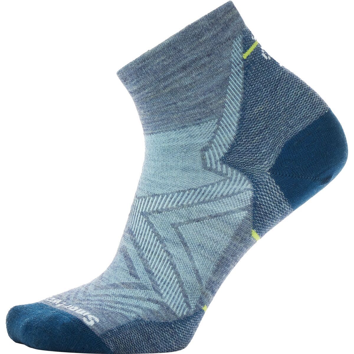 Smartwool Run Zero Cushion Ankle Sock - Women's Pewter Blue, S
