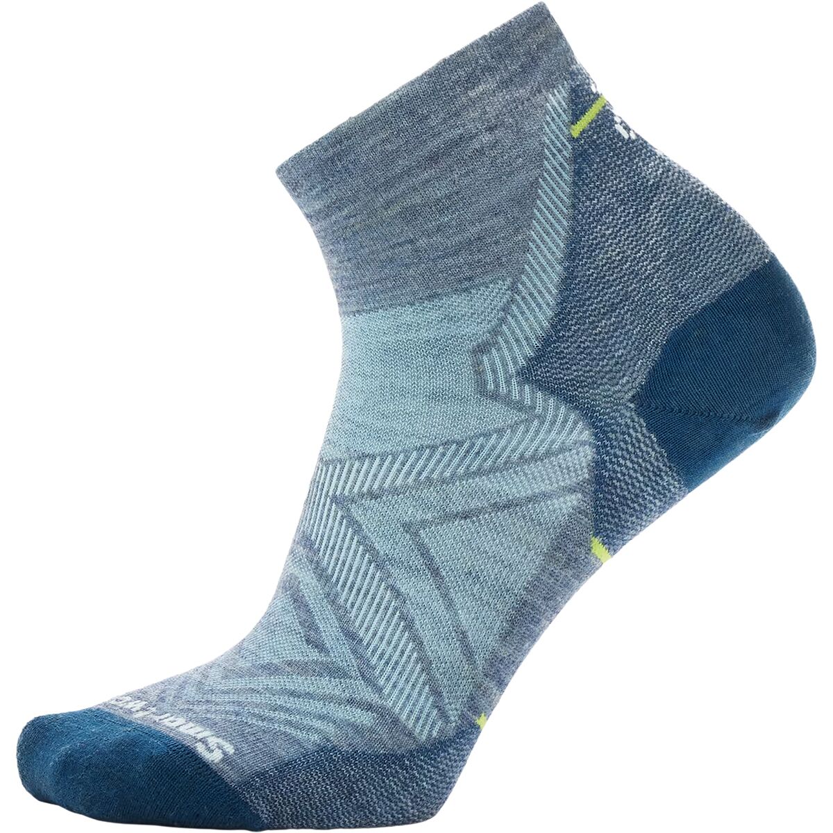 Image of Smartwool Run Zero Cushion Ankle Sock - Women's Serene Blue, L