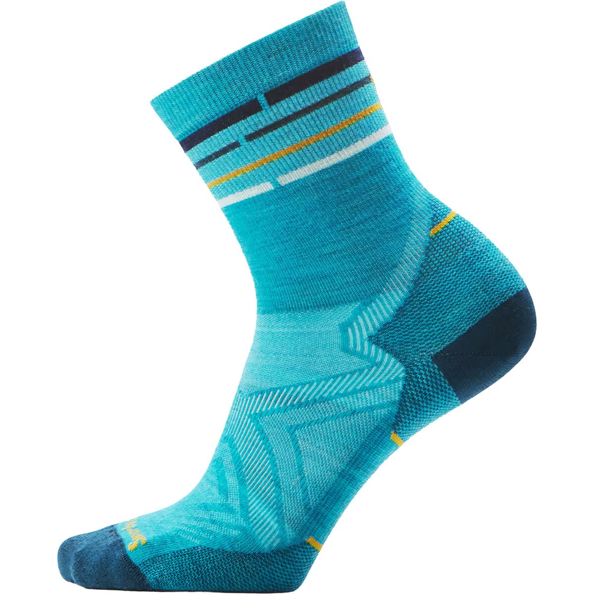Image of Smartwool Run Zero Cushion Mid Crew Sock - Women's Capri, L