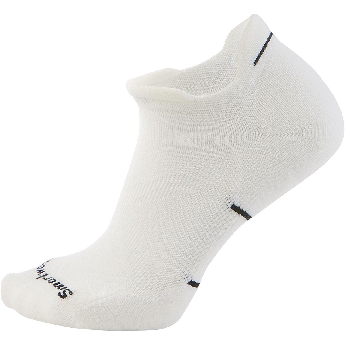 Image of Smartwool Run Targeted Cushion Low Ankle Sock - Women's Black/White, M