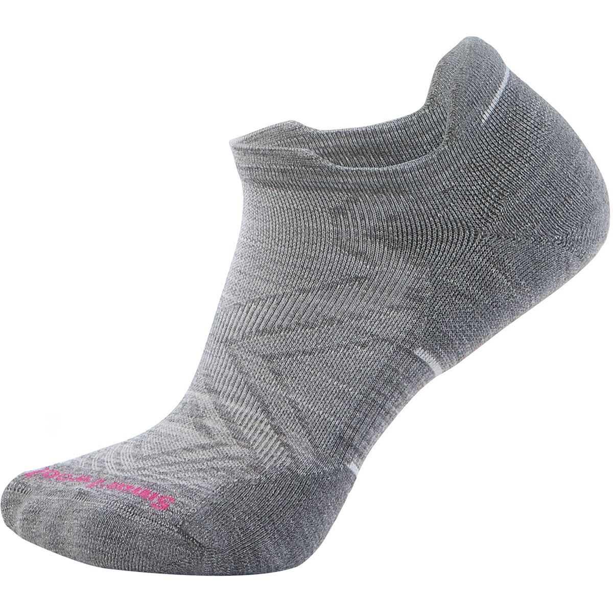 Image of Smartwool Run Targeted Cushion Low Ankle Sock - Women's Light Gray/White, M