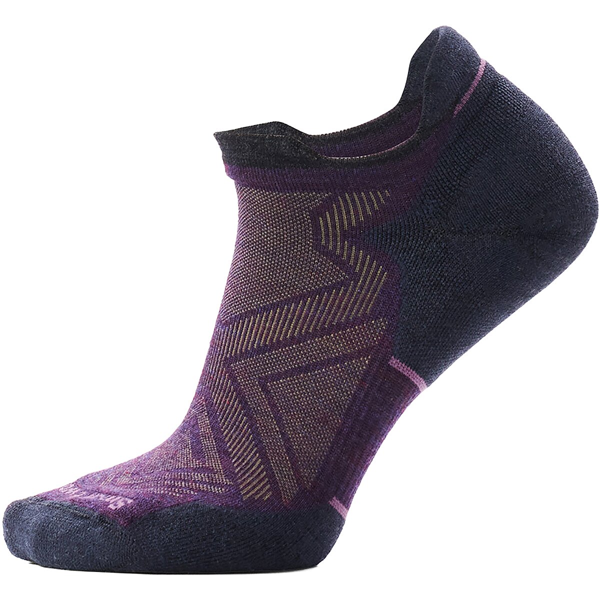 Image of Smartwool Run Targeted Cushion Low Ankle Sock - Women's Purple Iris/Charcoal, S