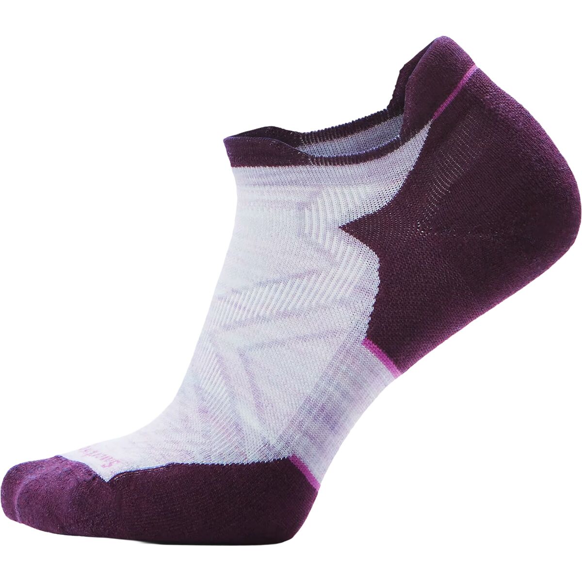 Image of Smartwool Run Targeted Cushion Low Ankle Sock - Women's Purple/White, M