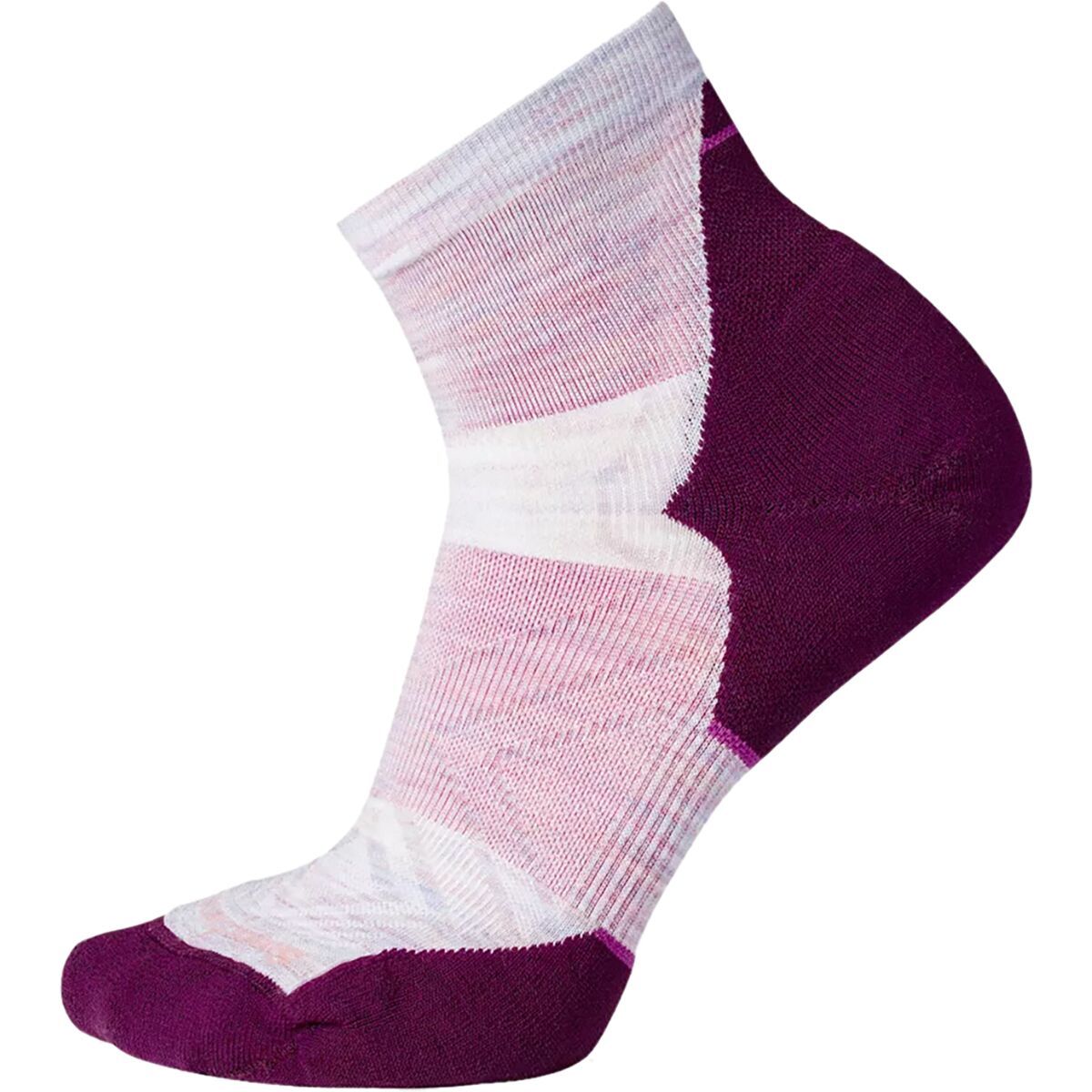 Image of Smartwool Run Targeted Cushion Ankle Sock - Women's Purple Eclipse, S