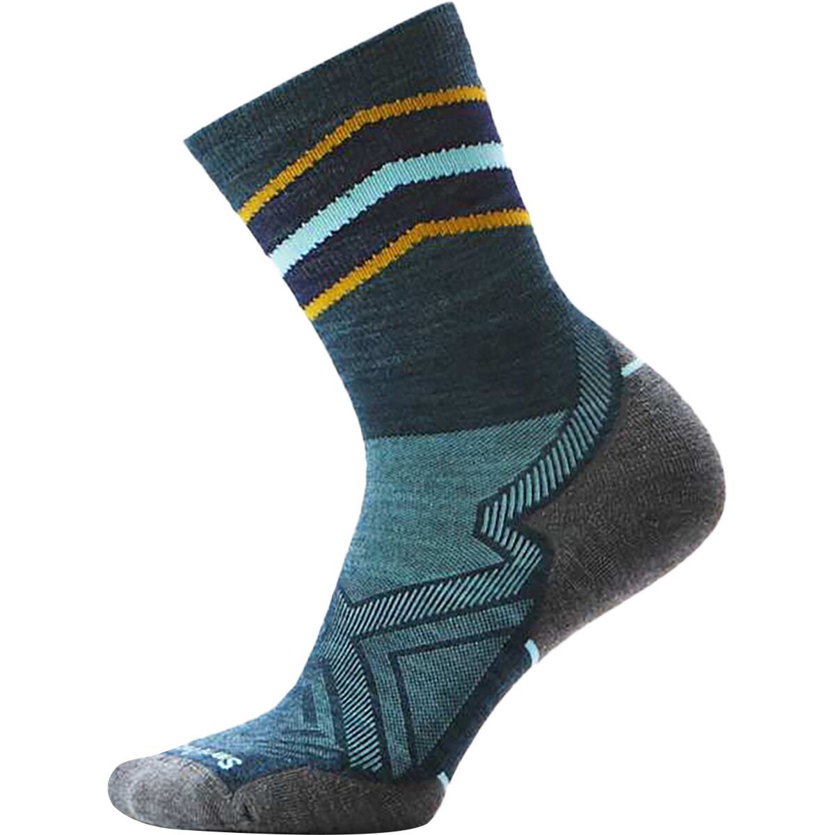 Image of Smartwool Run Targeted Cushion Mid Crew Sock - Women's Twilight Blue, L