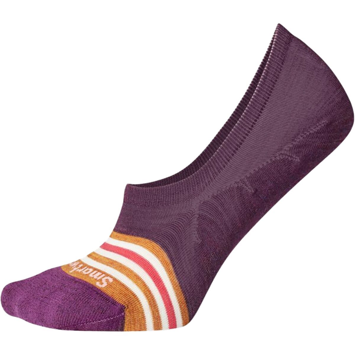 Smartwool Everyday Striped No Show Sock - Women's Bordeaux, M