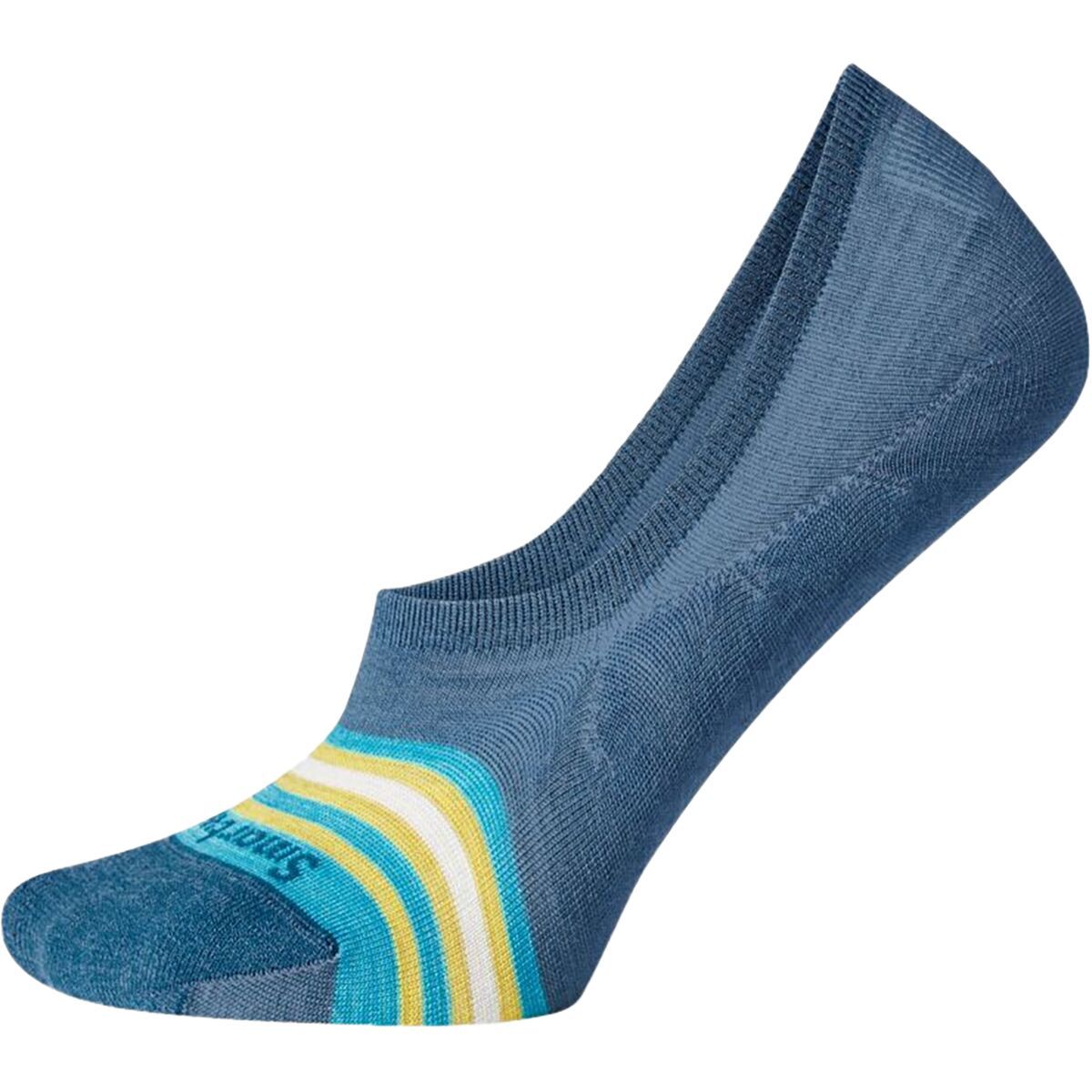 Smartwool Everyday Striped No Show Sock - Women's Dark Prussian Blue, L