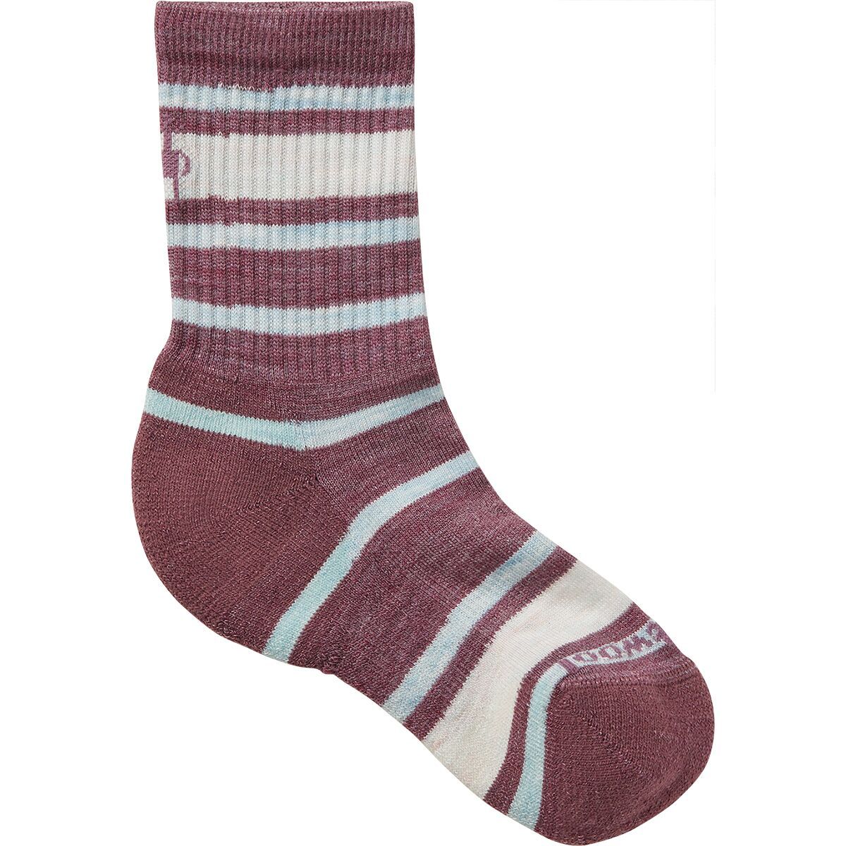 Smartwool Hike Light Cushion Striped Crew Sock - Kids'