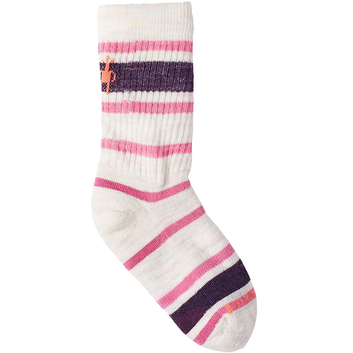 Image of Smartwool Hike Light Cushion Striped Crew Sock - Kids' Moonbeam, S