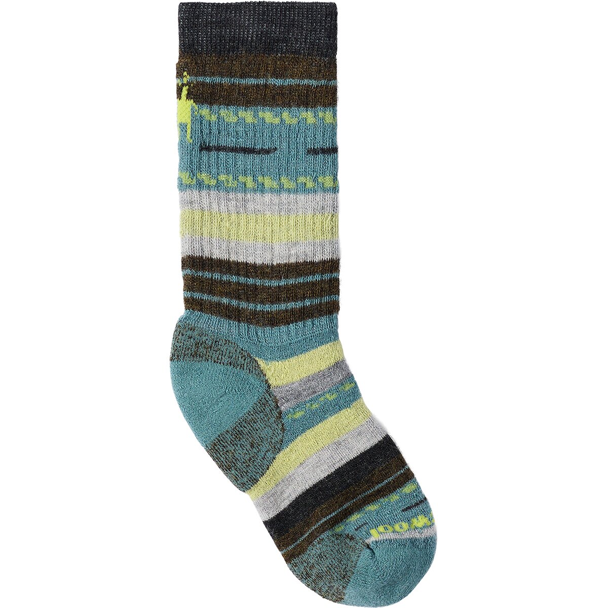 Image of Smartwool Hike Full Cushion Margarita Crew Sock - Kids' Dusty Teal, S