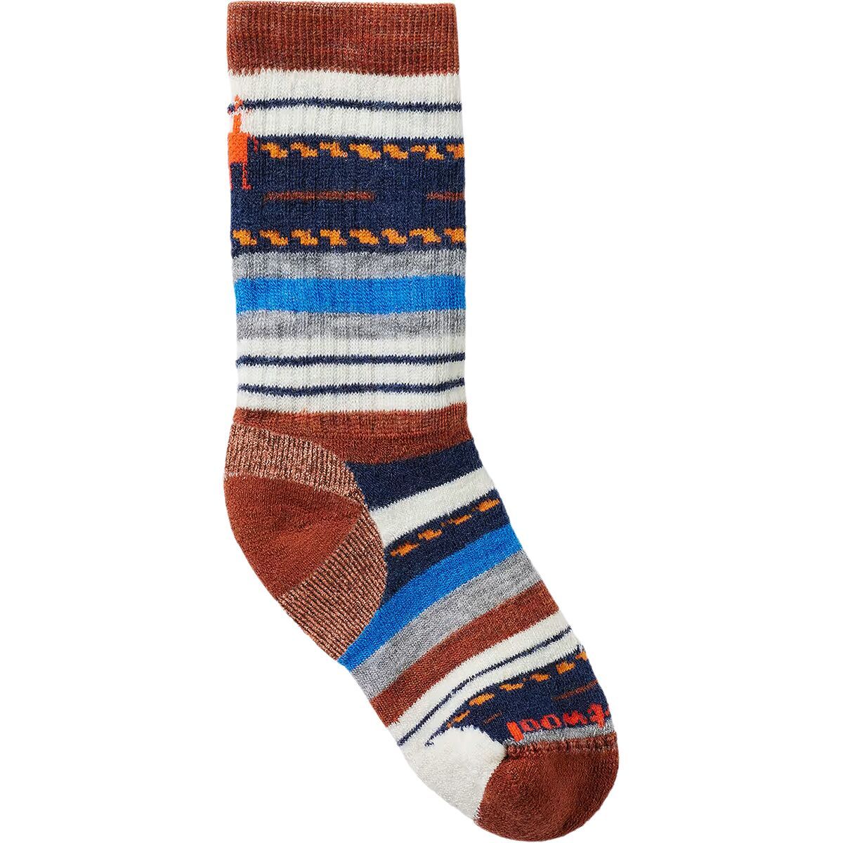 Image of Smartwool Hike Full Cushion Margarita Crew Sock - Kids' Picante, M