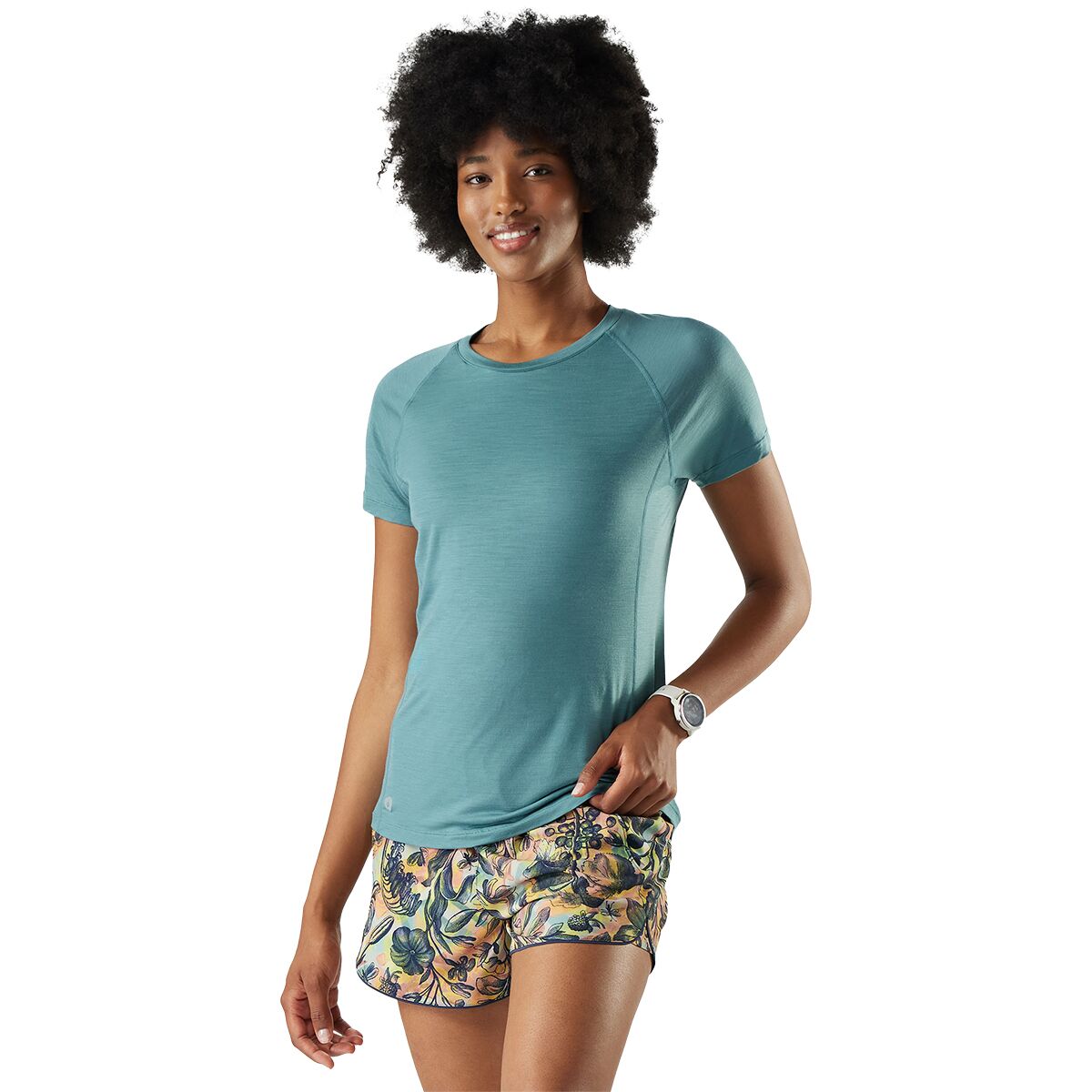 Image of Smartwool Merino Sport Ultralite Short-Sleeve Shirt - Women's Dusty Teal, XS