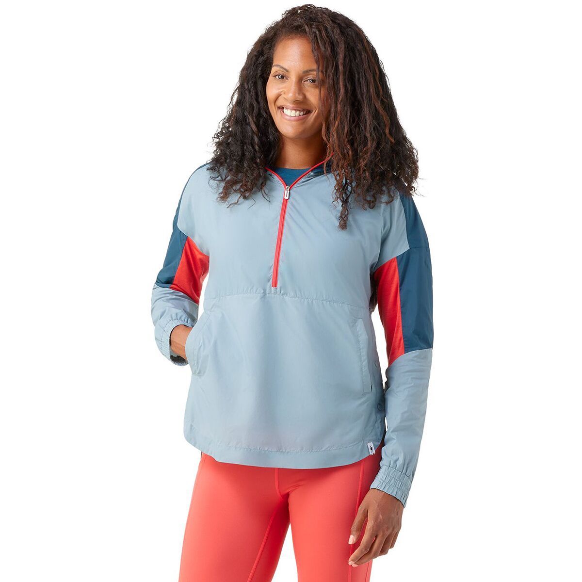 Image of Smartwool Merino Sport Ultra Light Anorak Pullover Jacket - Women's Lead, S