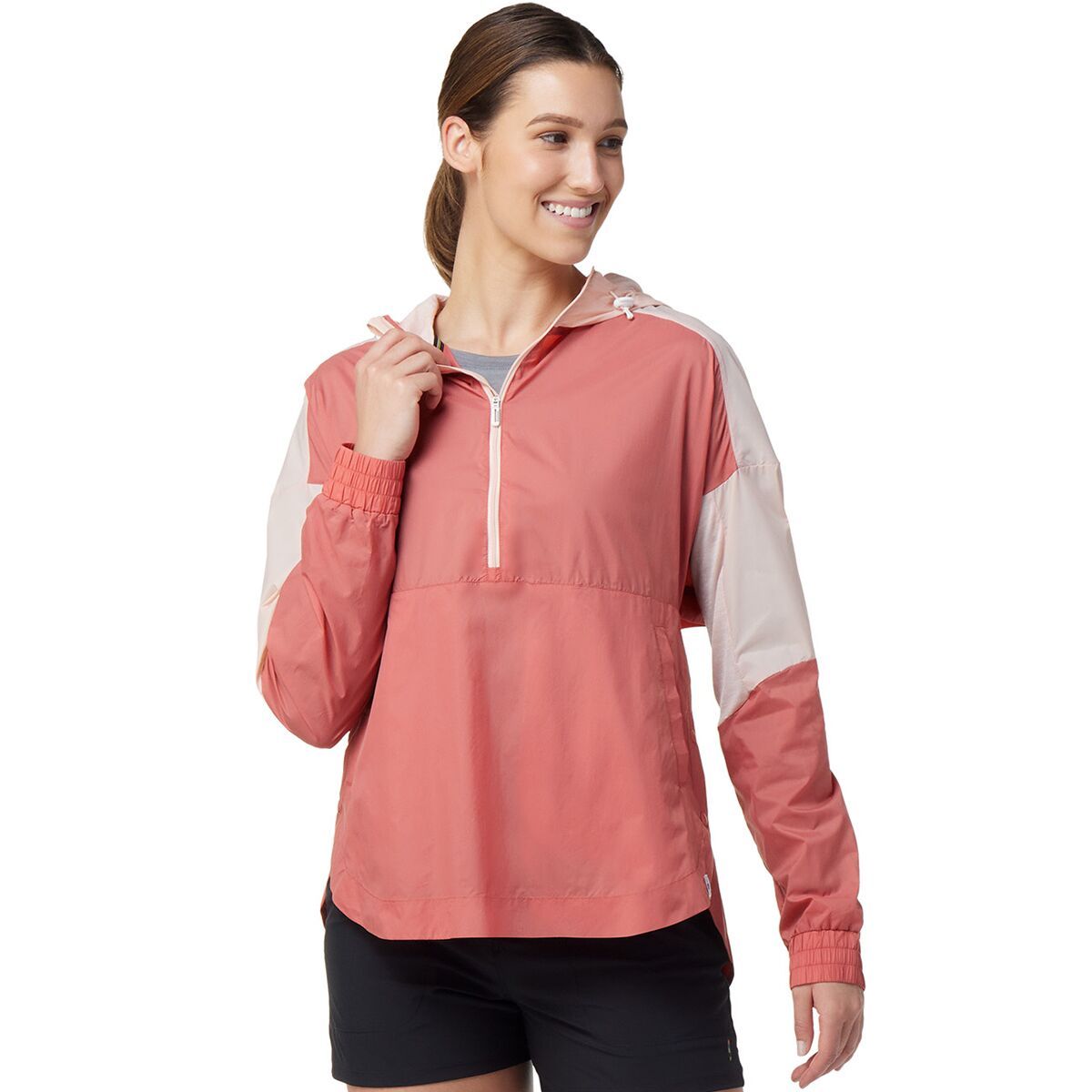Smartwool Merino Sport Ultra Light Anorak Pullover Jacket - Women's Light Mahogany, XS