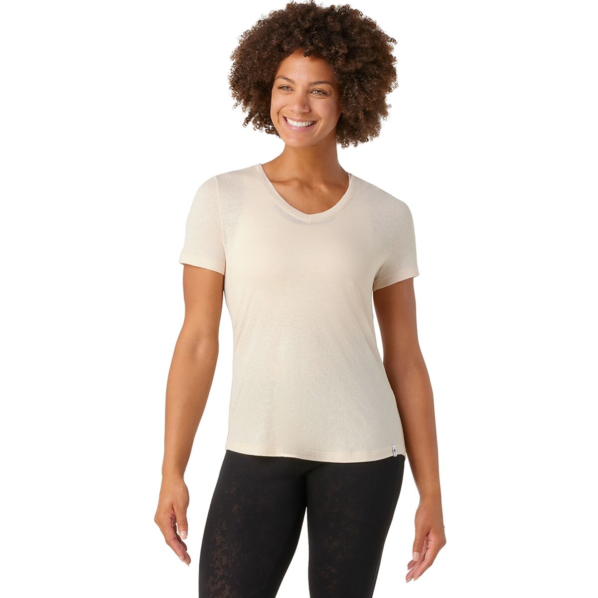 Merino 150 Lace V-Neck Short-Sleeve Top - Women