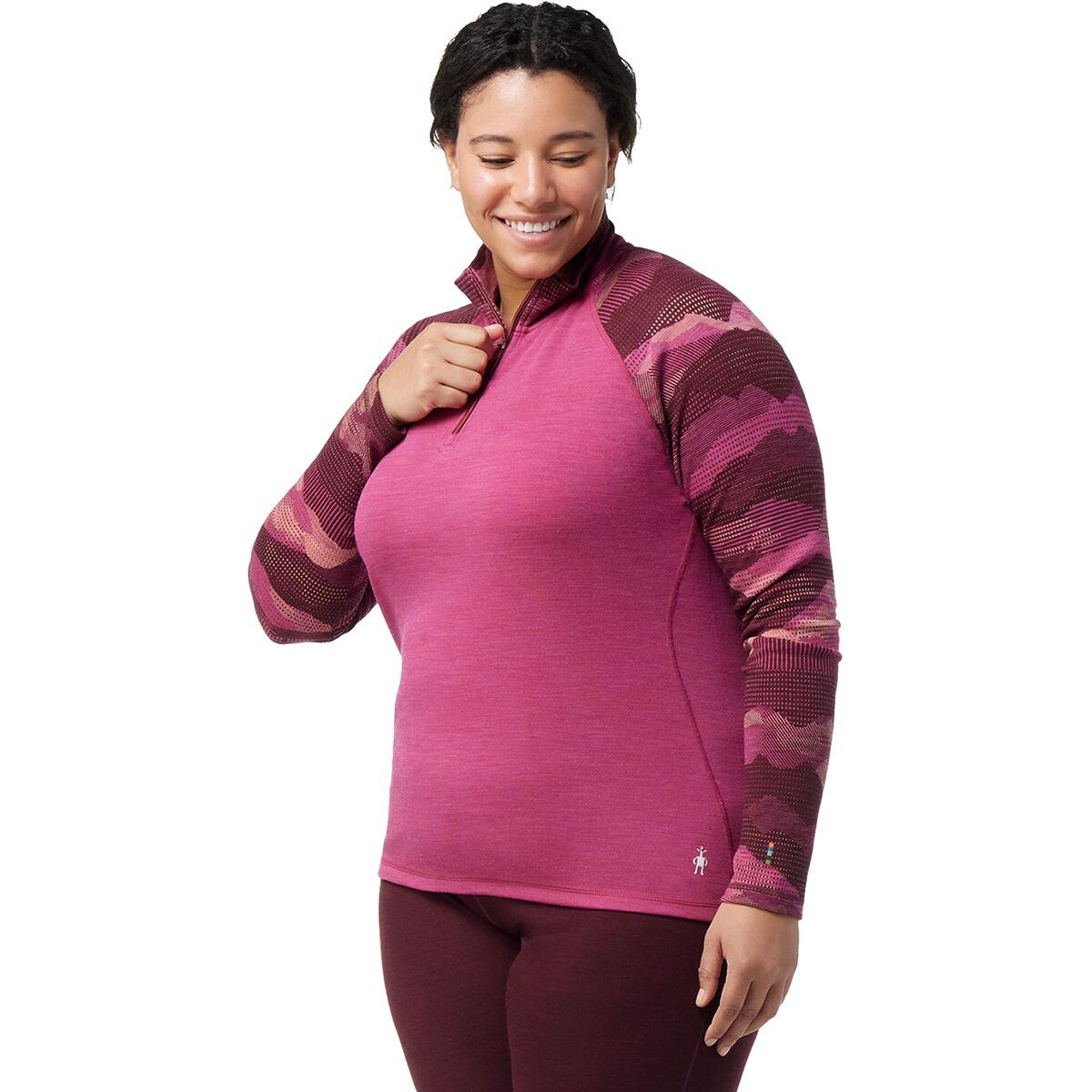 Smartwool Classic Thermal Merino Pattern 1/4-Zip Plus Top - Women's