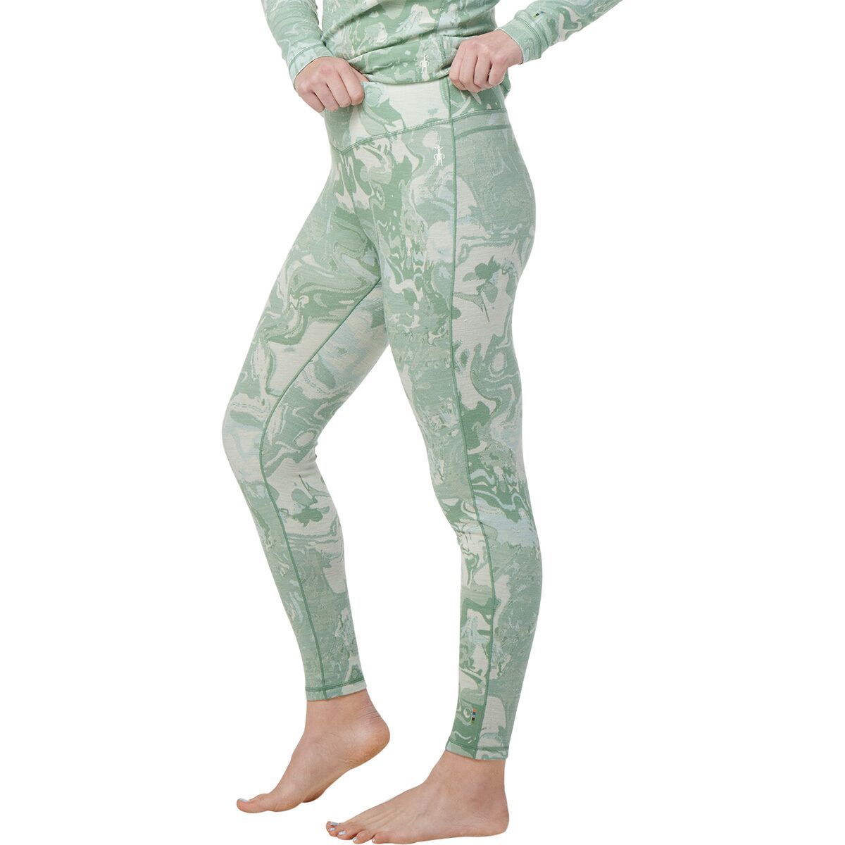 Smartwool Classic Thermal Merino Base Layer Pattern Bottom - Women's Jade Marble, XS