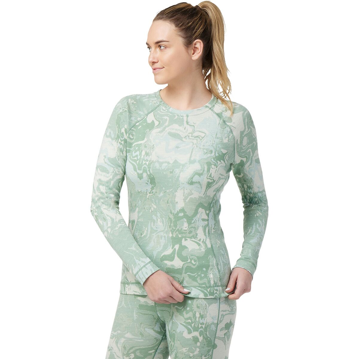 Smartwool Classic Thermal Merino Base Layer Pattern Crew - Women's product image