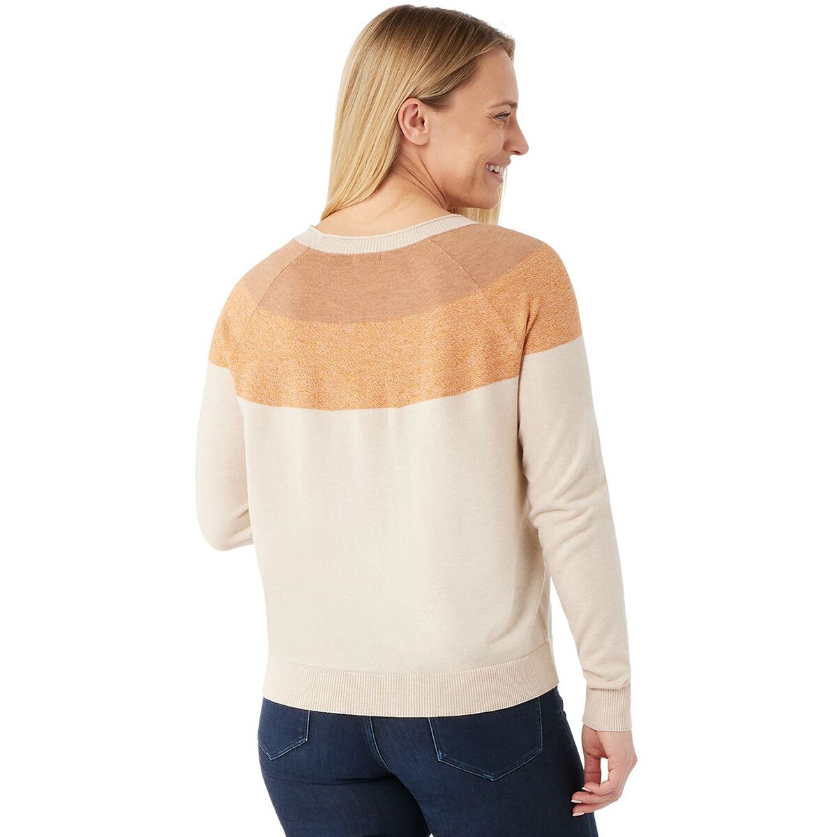 (取寄) スマートウール レディース エッジウッド カラーブロック クルー セーター Smartwool women Edgewood Colorblock Crew Sweater Almond Donegal Smartwool Edgewood Colorblock Crew Sweater - Women's | REI Co-op