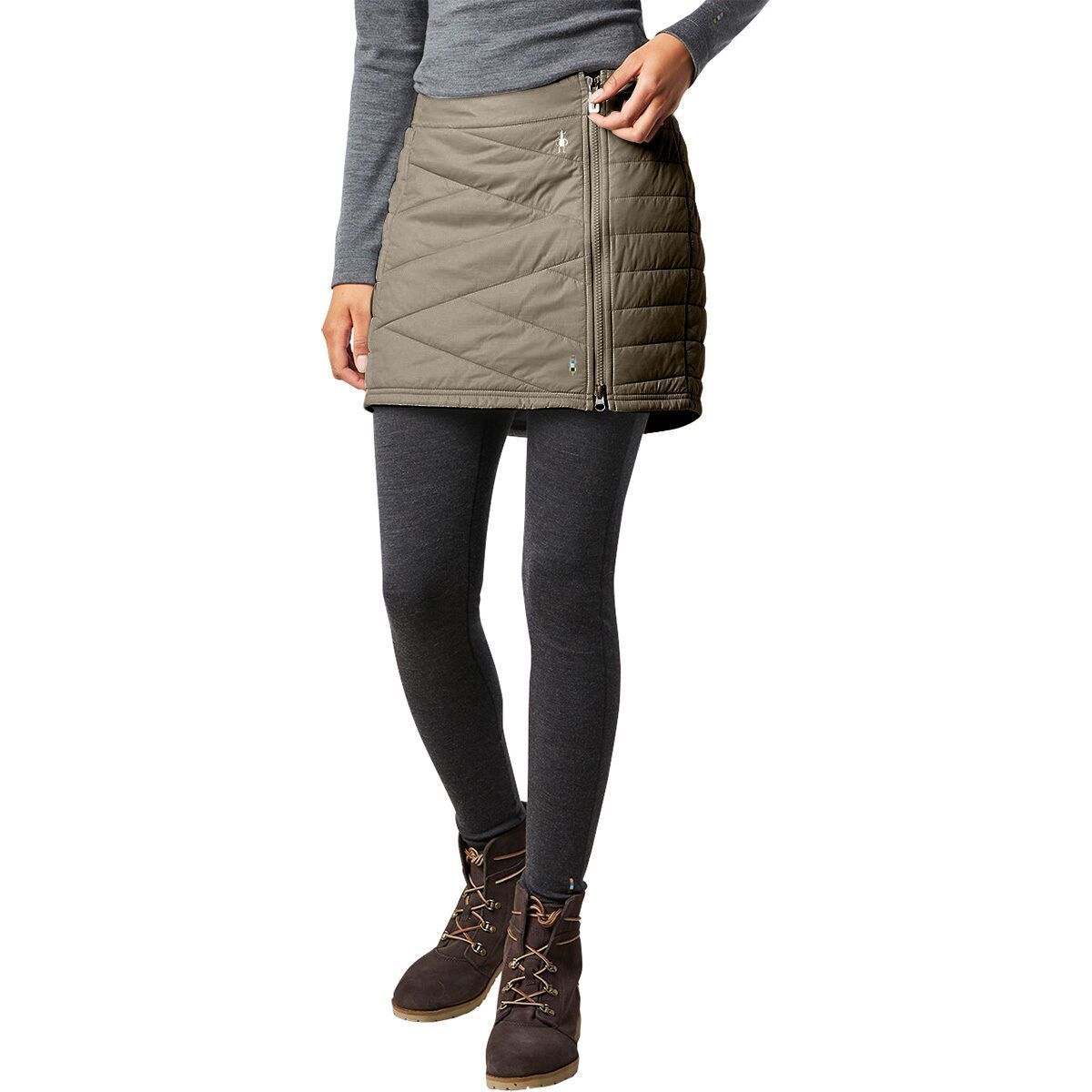 Smartwool Smartloft Zip Skirt - Women's Storm Gray, XS