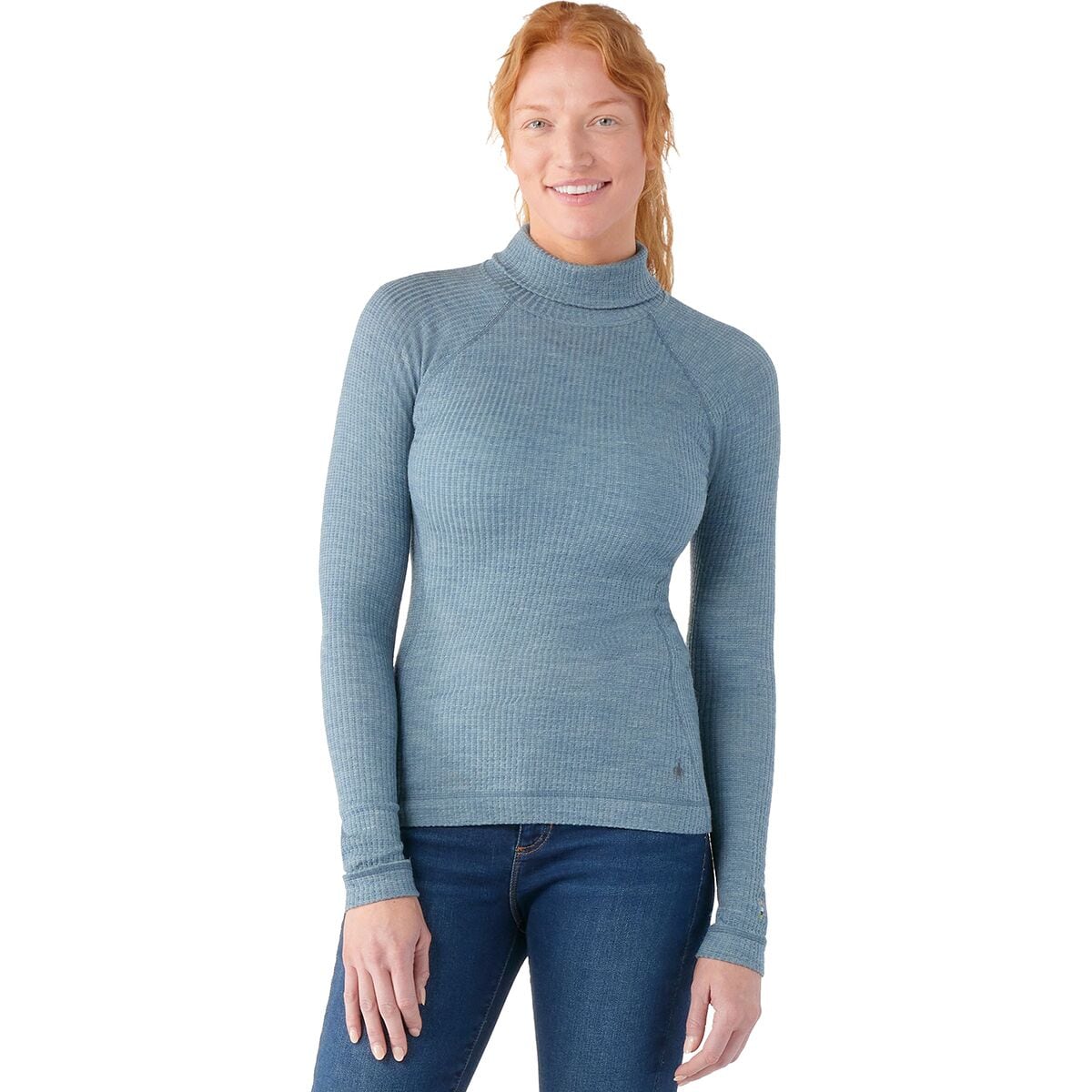 Image of Smartwool Thermal Merino Rib Turtleneck Top - Women's Lead Heather, XL