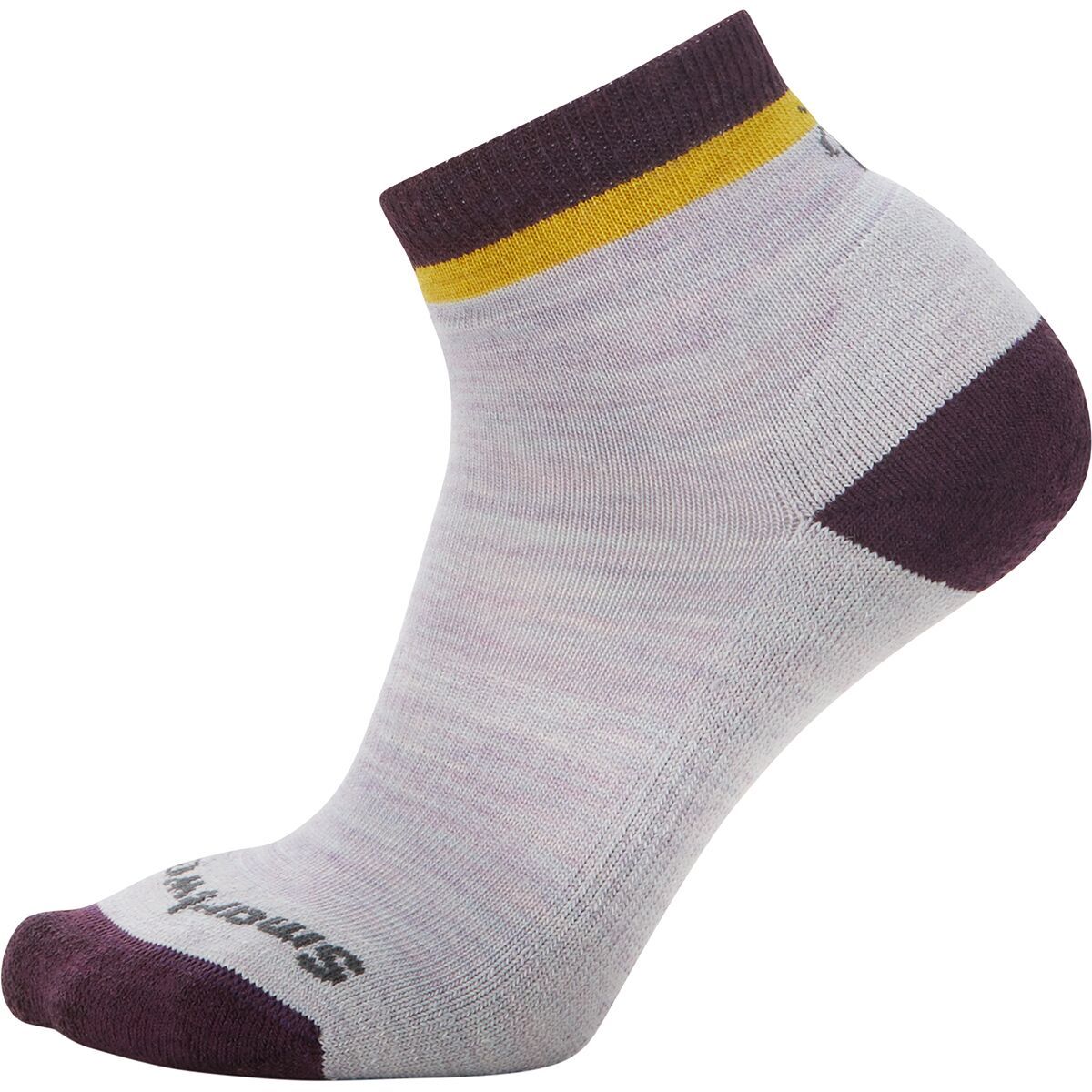 Smartwool Everyday Top Stripe Light Cushion Ankle Sock - Women's Purple Eclipse, L