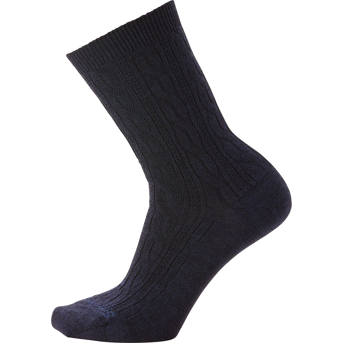 Image of Smartwool Everyday Cable Crew Sock - Women's Deep Navy Heather, L