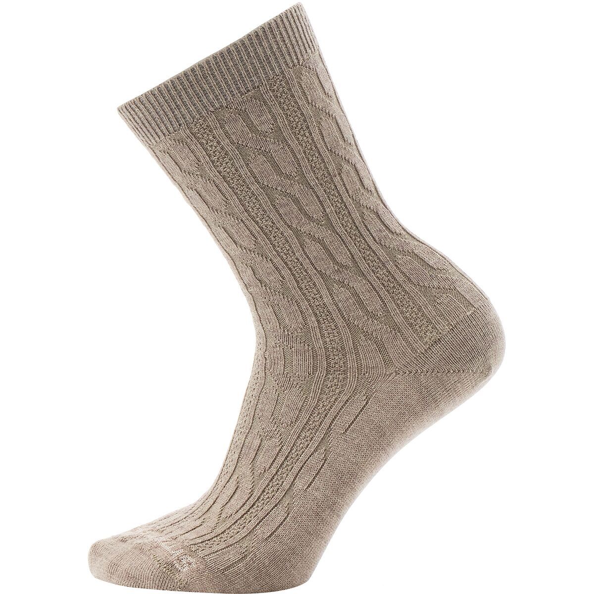 Image of Smartwool Everyday Cable Crew Sock - Women's Fossil, M