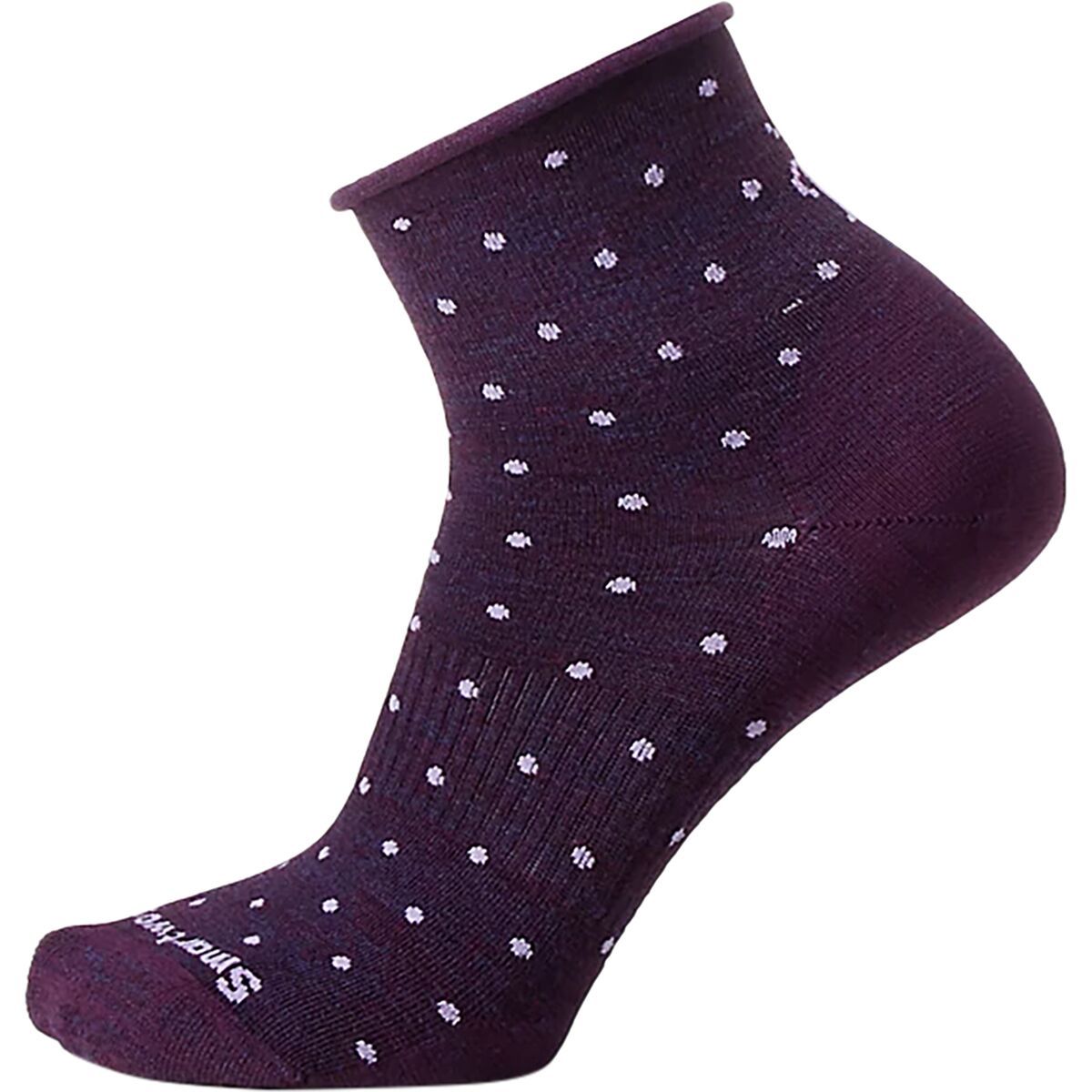 Image of Smartwool Everyday Classic Dot Ankle Boot Sock - Women's Purple Iris, M