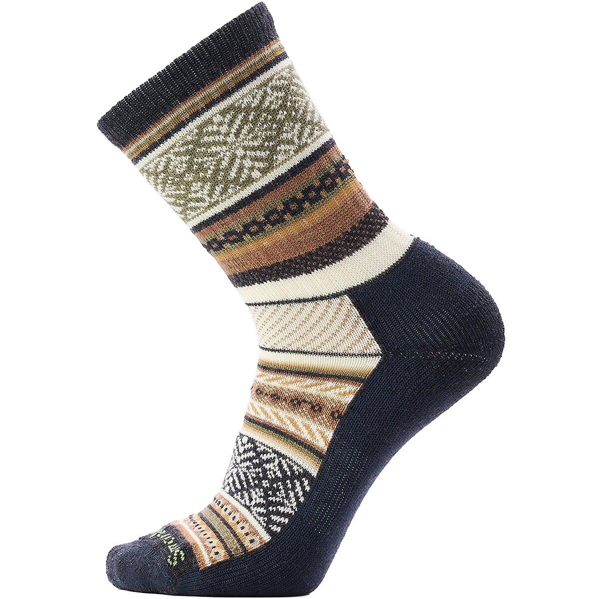 Image of Smartwool Everyday Fair Isle Sweater Crew Sock Charcoal, M