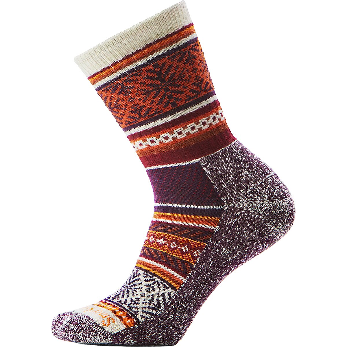 Image of Smartwool Everyday Fair Isle Sweater Crew Sock Moonbeam, L