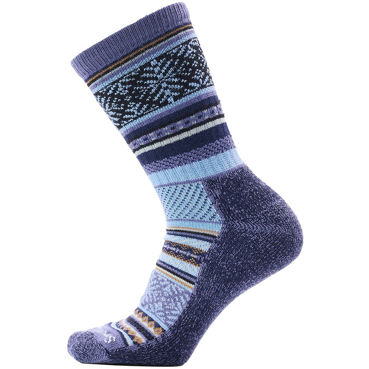 Image of Smartwool Everyday Fair Isle Sweater Crew Sock Nightfall Blue, L