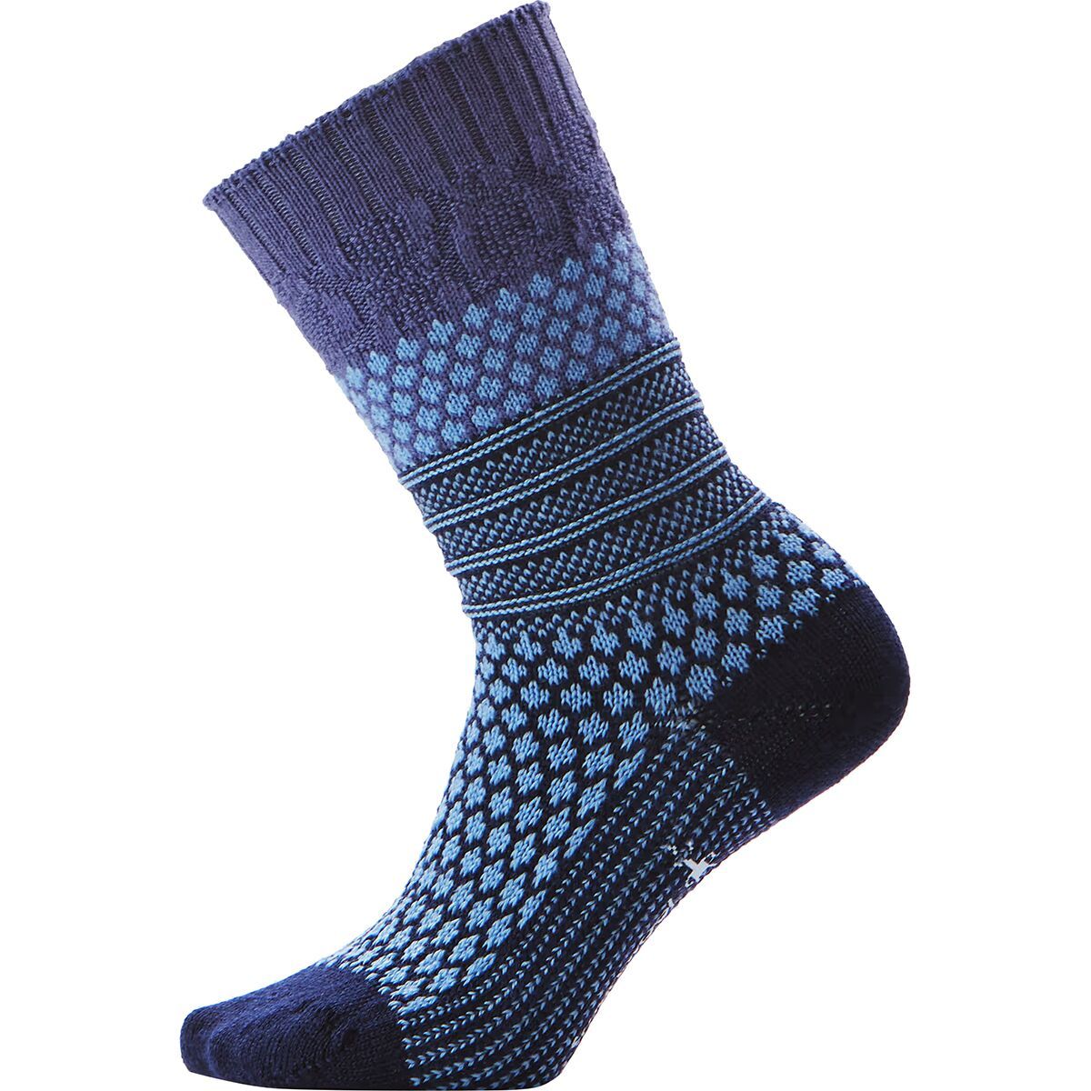 Image of Smartwool Everyday Popcorn Cable Crew Sock - Women's Chalk Violet, M
