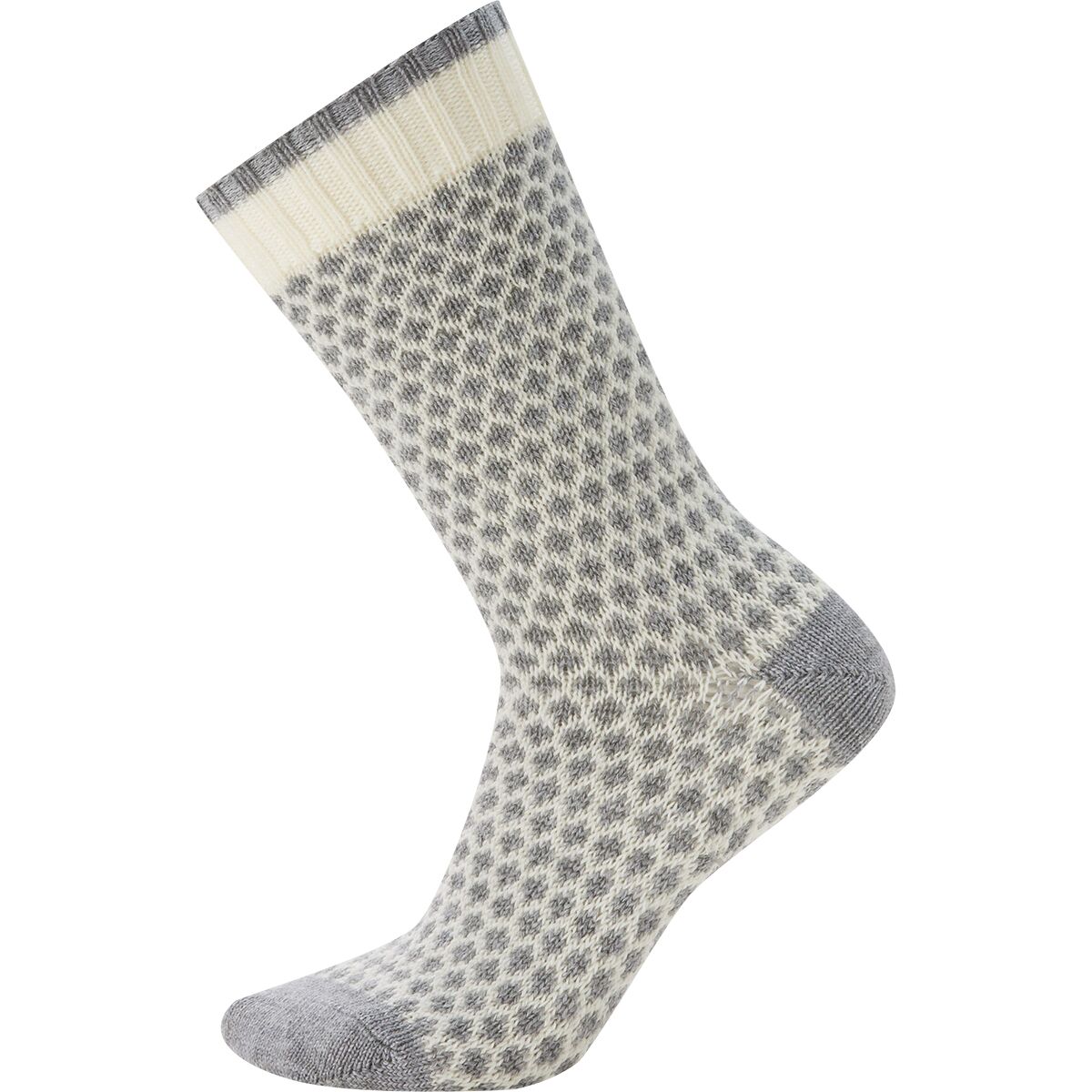 Image of Smartwool Everyday Popcorn Polka Dot Crew Sock - Women's Natural, XL