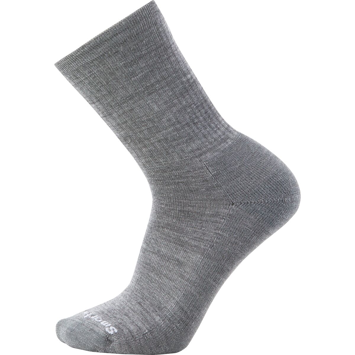 Image of Smartwool Everyday Solid Rib Crew Sock Medium Gray, S