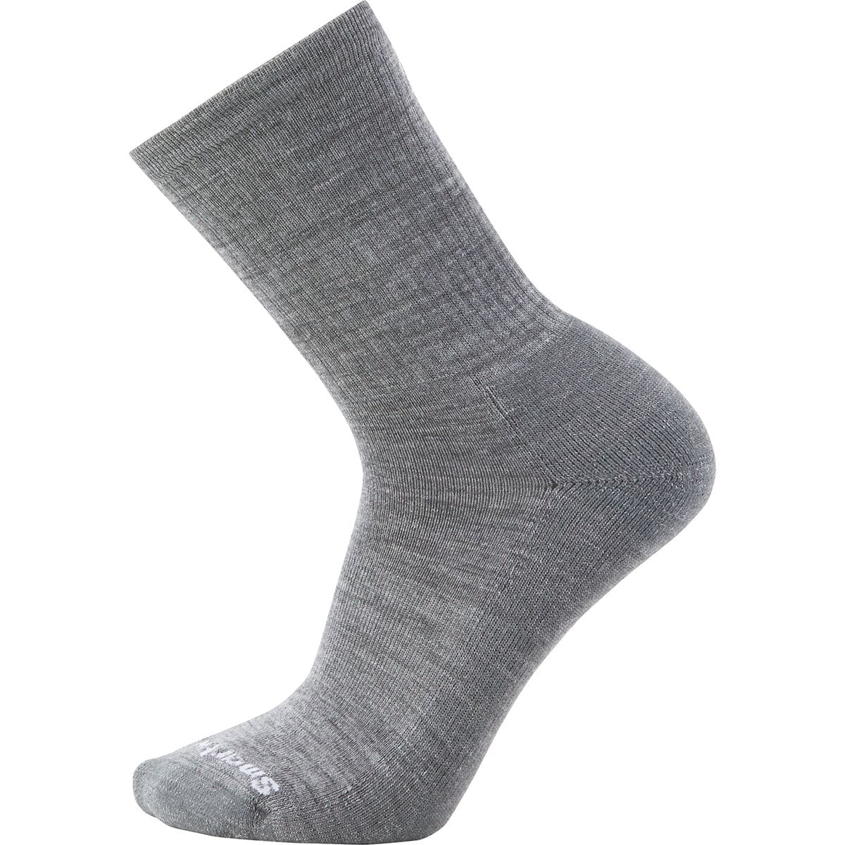Image of Smartwool Everyday Solid Rib Crew Sock Medium Gray, M