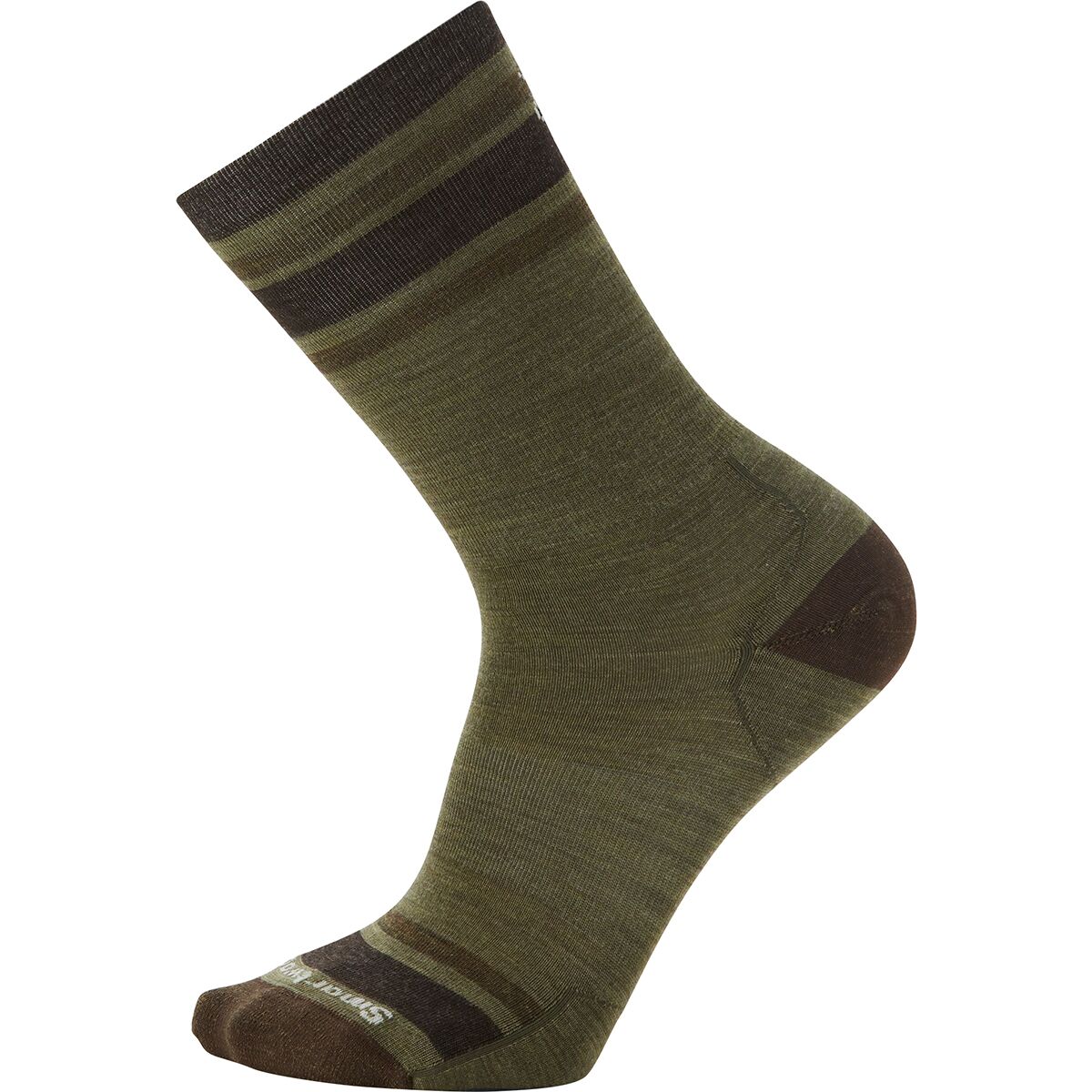 Smartwool Smartwool Everyday Top Split Stripe Crew Sock - Men's Winter Moss, S