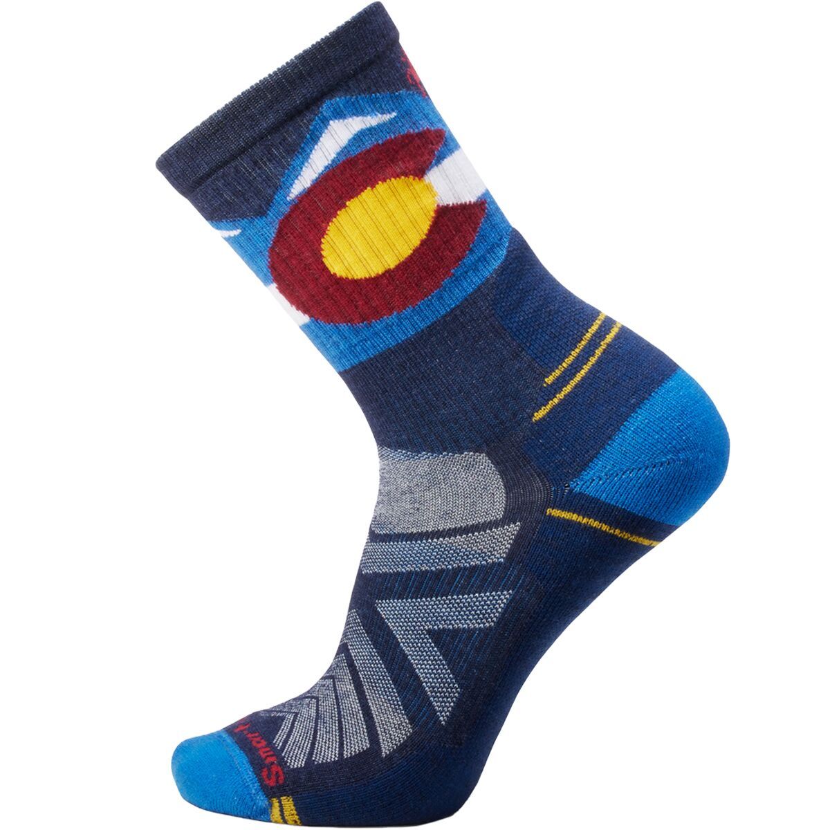 Image of Smartwool Hike Light Cushion Colorado Crew Sock Laguna Blue, L