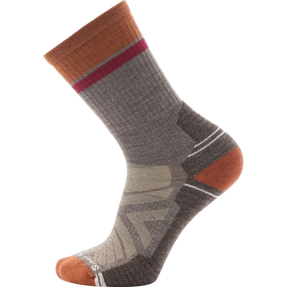 Image of Smartwool Hike Light Cushion Winding Trail Crew Sock - Men's Taupe, M