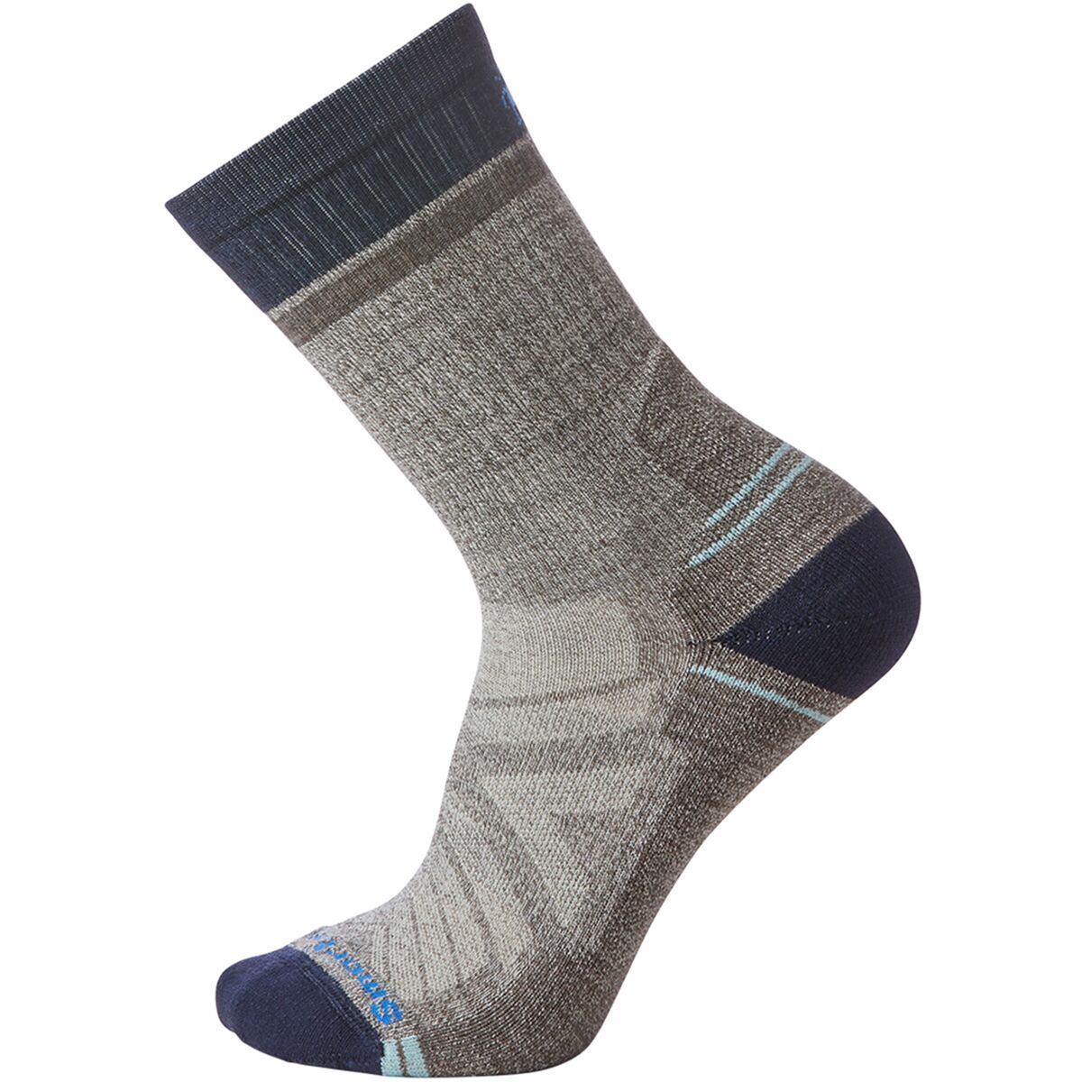 Image of Smartwool Hike Light Cushion Winding Trail Crew Sock - Men's Taupe/Natural Marl, XL