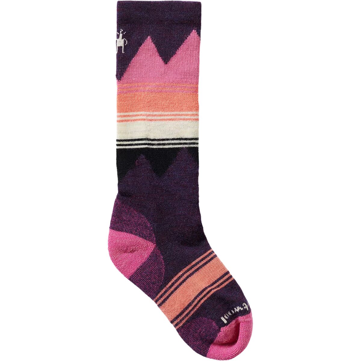 Image of Smartwool Ski Light Cushion OTC Sock - Kids' Purple Iris, S