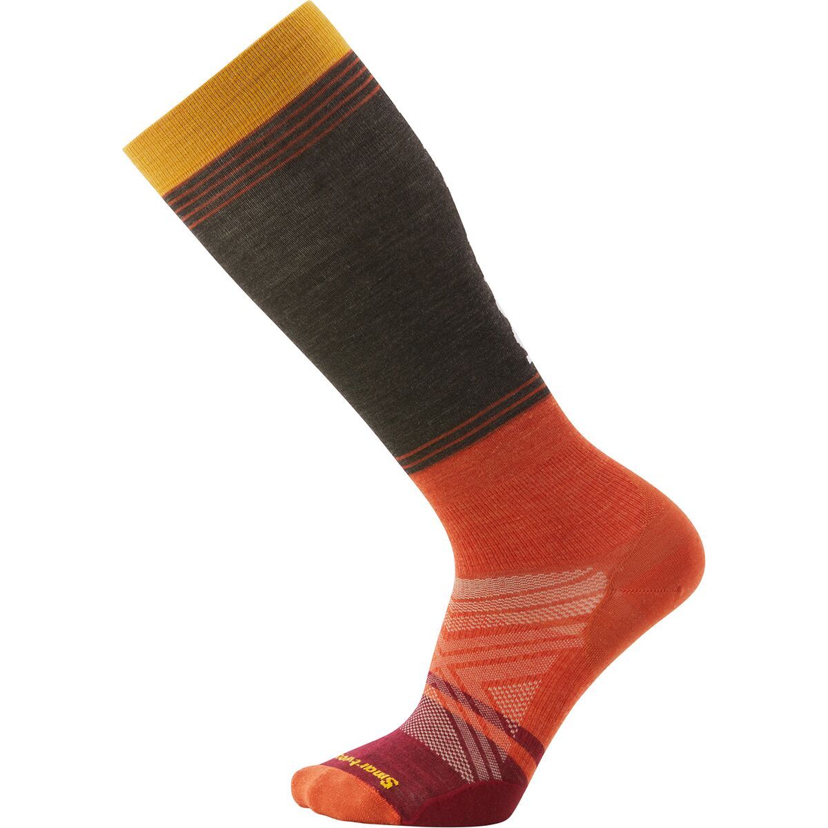 Smartwool Ski Zero Cushion Logo OTC Sock Chestnut, L