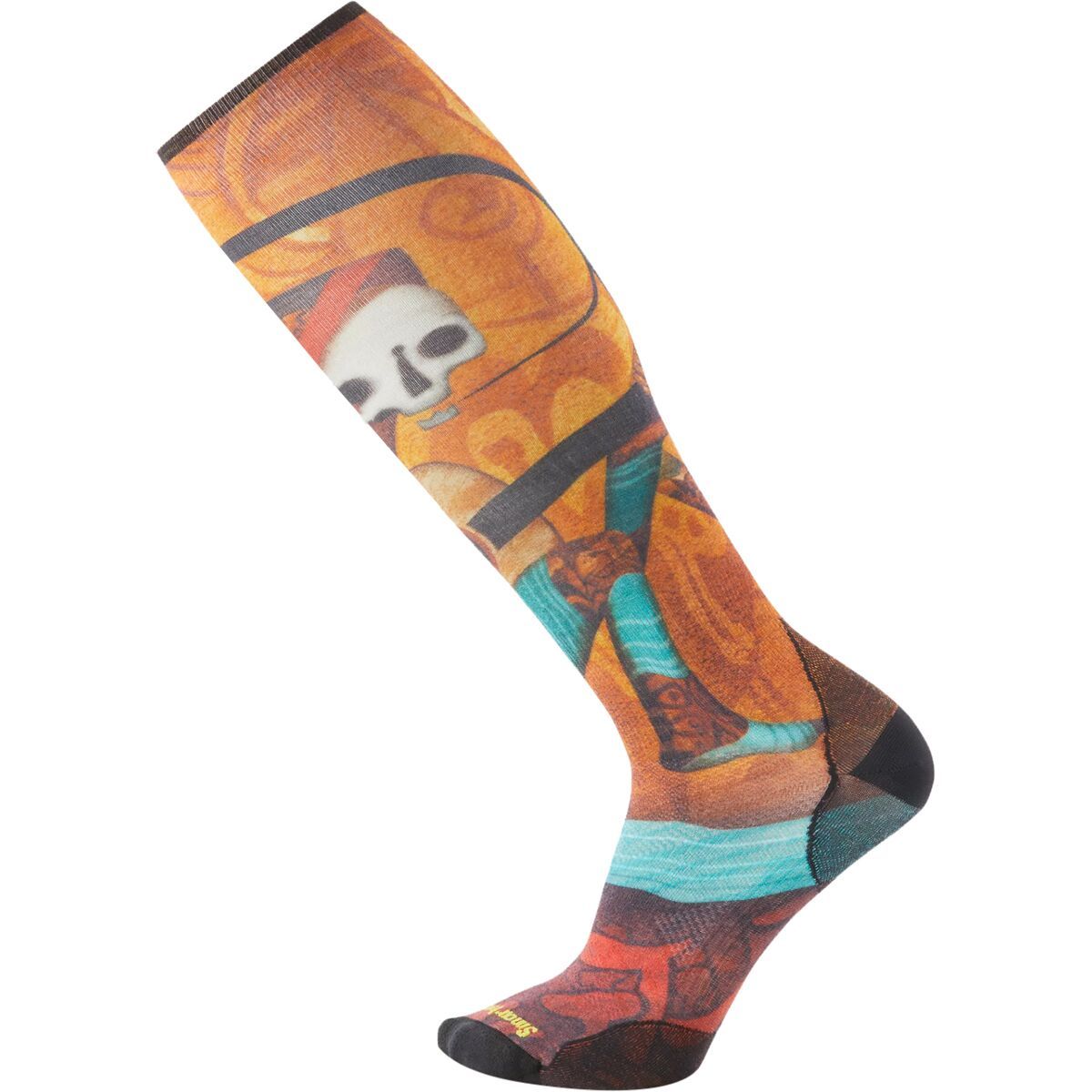 Smartwool Ski Zero Cushion Memory Quilt Print OTC Sock Multi Color, M
