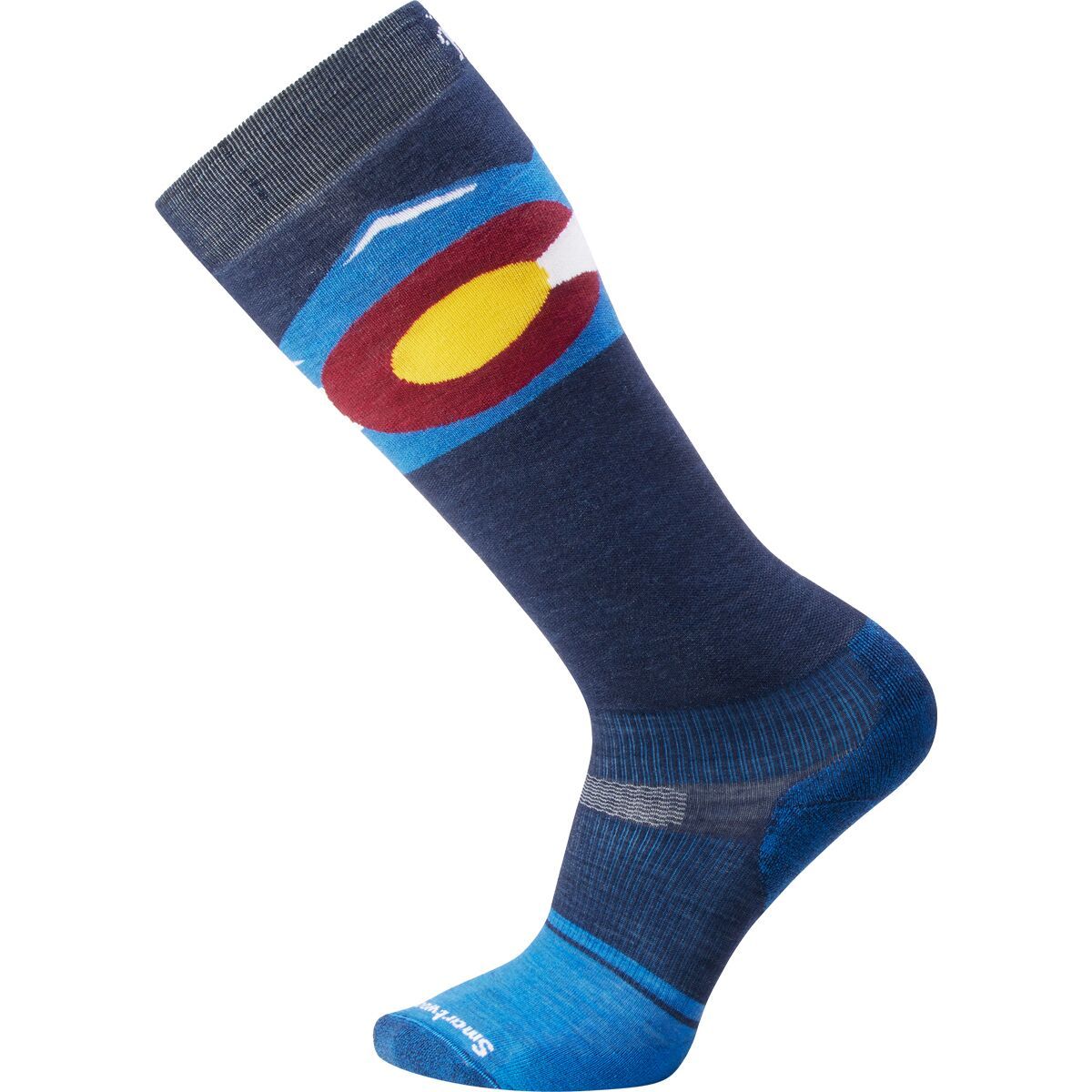 Image of Smartwool Snowboard Targeted Cushion Colorado OTC Sock Laguna Blue, S