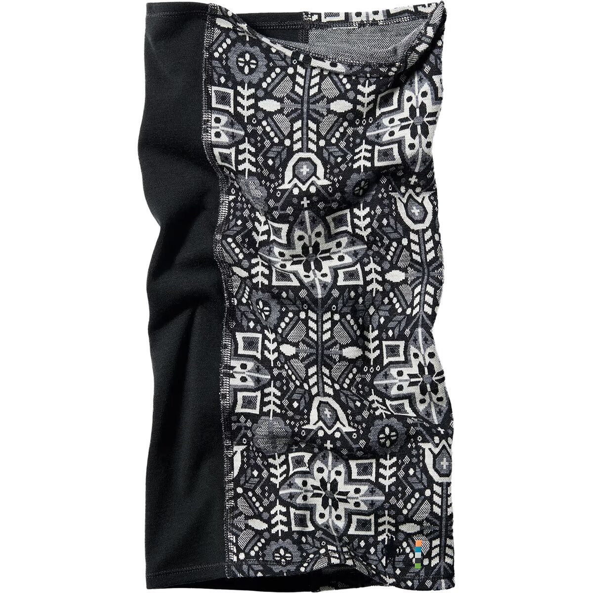 Smartwool Thermal Merino Colorblock Neck Gaiter Black Deco Floral, One Size