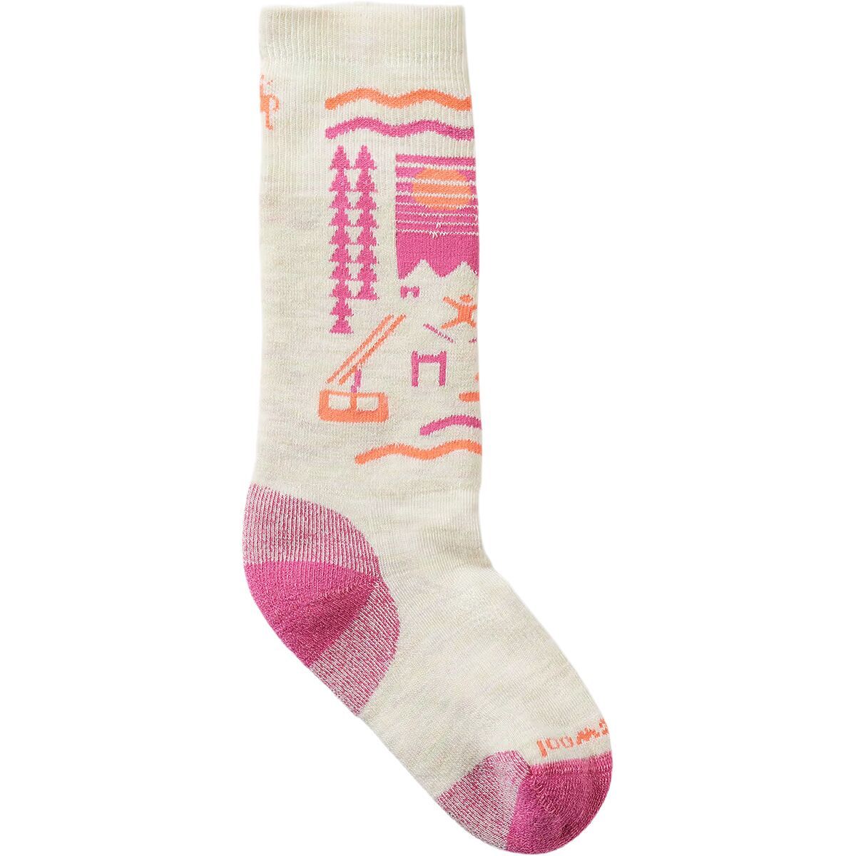 Smartwool Wintersport Full Cushion Ski Day OTC Sock - Kids' Moonbeam, XS