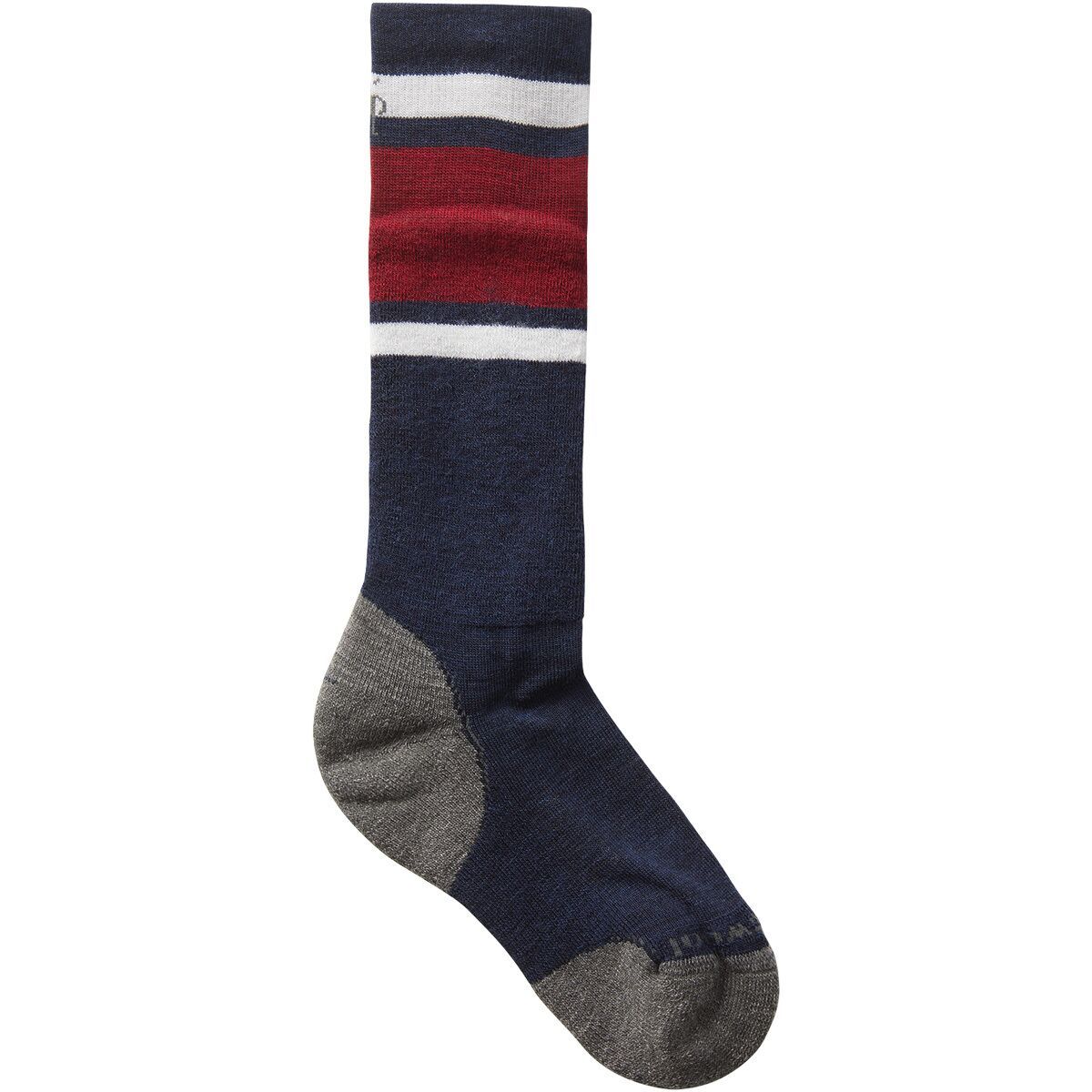 Smartwool Wintersport Full Cushion Stripe OTC Sock - Kids' Deep Navy, XS