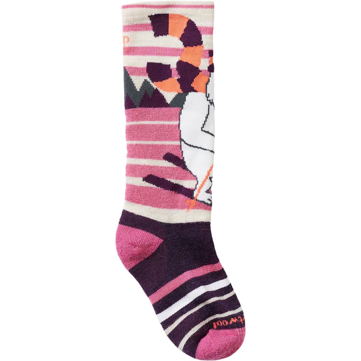 Image of Smartwool Wintersport Full Cushion Yeti Pattern OTC Sock - Kids' Moonbeam, M