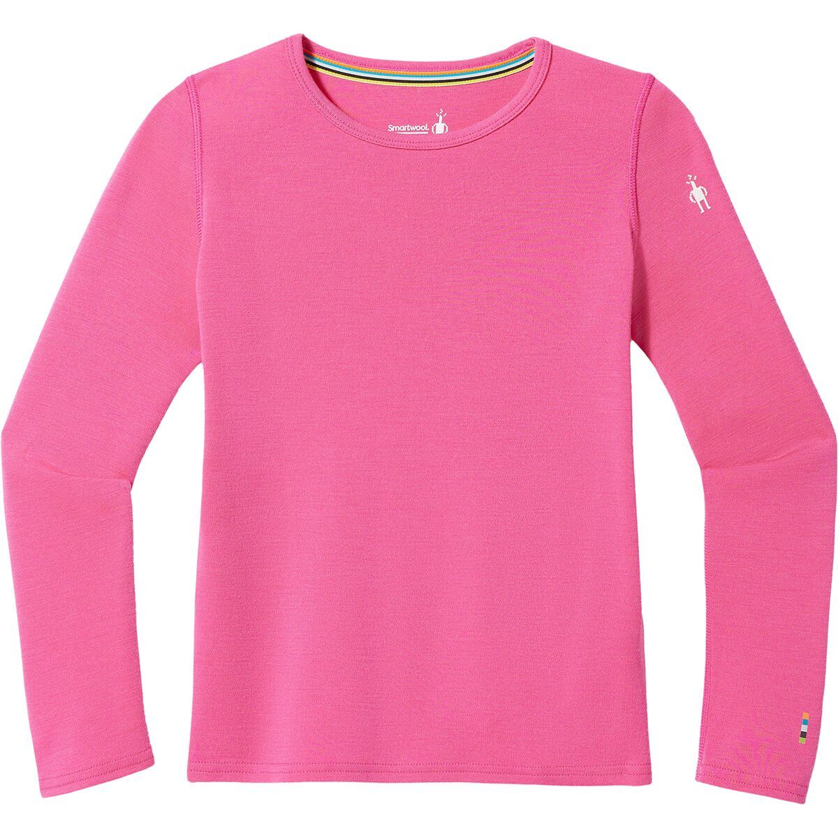 Smartwool Classic Merino Thermal Crew Boxed Top - Kids' Power Pink, XXS