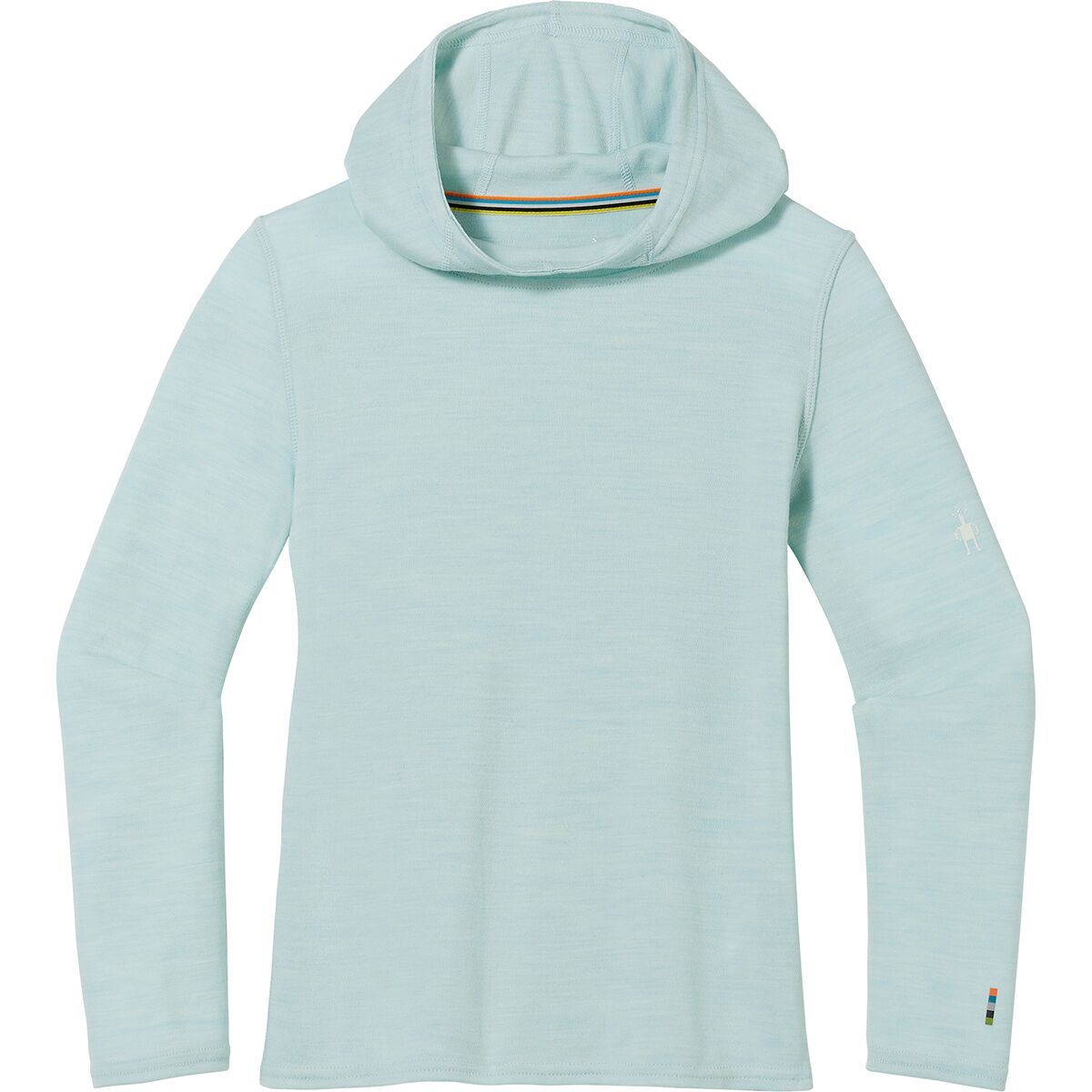 Smartwool Classic Merino Thermal Hooded Top - Kids' Bleached Aqua Heather, XXS